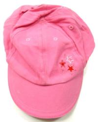 Růžová riflová kšiltovka s hvězdičkami zn.TU