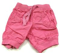 Růžové plátěné kalhoty zn. H&M
