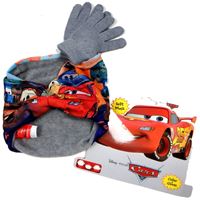 Nové - 2set - Šedý multifunkční šátek s Cars + rukavice zn. Disney