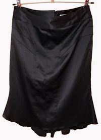 Dámská černá saténová sukně zn. Amaranto 