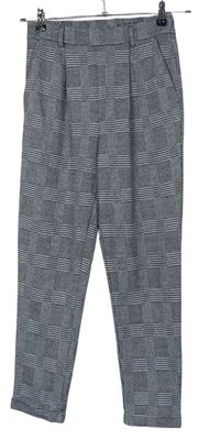 Dámské černo-bílé kostkované teplákové kalhoty zn. F&F
