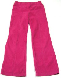 Růžové fleecové kalhoty 