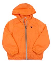 Neonově oranžová šusťáková jarní bunda s kapucí zn. Next