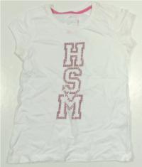 Bílé tričko s nápisem HSM 