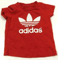 Červené tričko s logem zn. Adidas