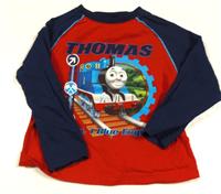 Modro-červené triko s Thomasem zn. George