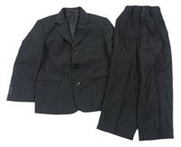 2set - Černo-bílé pruhované slavnostní sako + kalhoty 