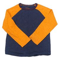 Tmavomodro-oranžové triko zn. Boden