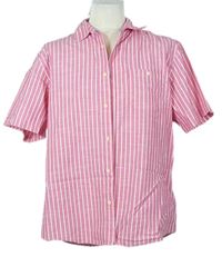 Pánská růžová proužkovaná košile 