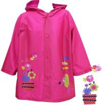 Outlet - Růžová pláštěnka s kapucí a pejskem