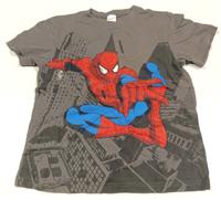 Hnědé tričko se Spider-manem 