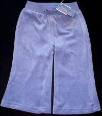 Outlet - Fialové sametové kalhoty zn. Minoti