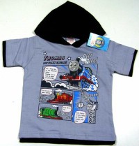 Outlet - Modré tričko s kapucí a Thomasem