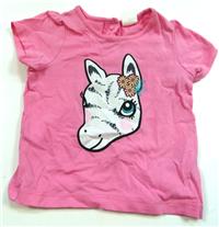 Růžové tričko se zvířátkem zn.H&M