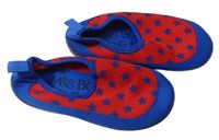 Safírovo-červené neoprenové boty do vody s hvězdičkami zn. M&S vel. 27 