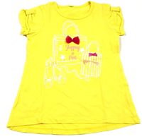Žluté tričko s kabelkami 