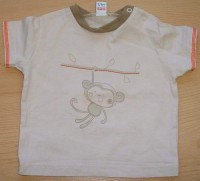 Béžové tričko s opičkou zn. TU