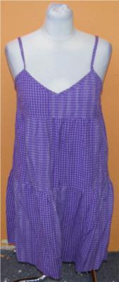 Dámské fialové kostkované šaty zn. H&M