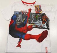 Outlet - Bílé tričko se Spidermanem + samolepky