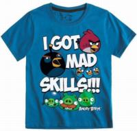 Nové - Modré tričko s Angry Birds