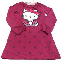 Třešňová puntíkatá tunika s Hello Kitty zn. H&M