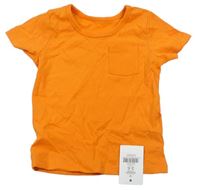 Oranžové tričko s kapsou zn. George