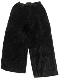 Černé sametovo/manžestrové kalhoty zn. John Lewis 