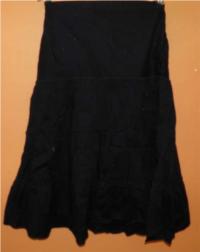 Dámská černá plátěná sukně