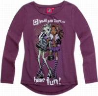 Nové - Švestkové triko s Monster High 
