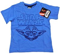 Nové - Modré tričko s potiskem Star Wars zn. Disney 