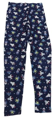 Tmavomodré pyžamové kalhoty s raketami zn. C&A