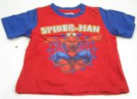 Červeno-modré pyžamové tričko se Spidermanem zn. essentials