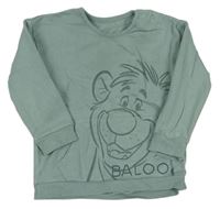 Zelená mikina s medvídkem - Baloo - Kniha Džunglí zn. George