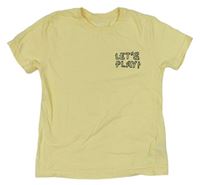 Světležluté tričko s nápisem zn. Primark