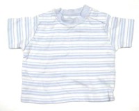 Bílo-modré pruhované tričko zn. George