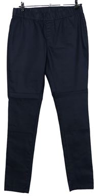 Dámské černo-modré kostkované kalhoty zn. C&A