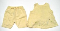 Set: žlutá tunika s kytičkami + kalhoty zn. Marks&Spencer