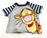 Šedo-pruhované tričko s Tygrem zn. George