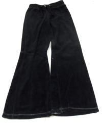 Černé sametové kalhoty s číslem zn. Y.d.