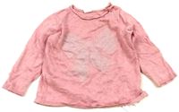 Růžový svetr s mašličkou zn. H&M