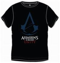 Nové - Pánské černé tričko s potiskem Assassin's Creed Unity vel. M