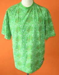 Pánské zelené tričko se vzorem 