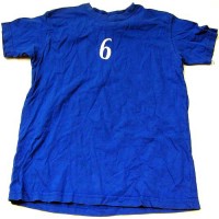 Modré tričko s číslem, vel. 13 let