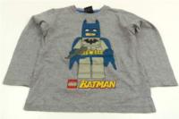 Šedé triko s lego Batmanem zn. LEGO