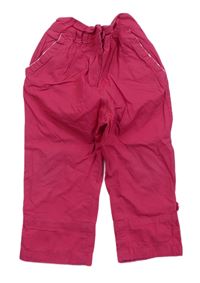 Růžové plátěné kalhoty zn. Tu
