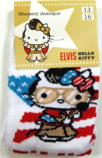 Nové - Bílé ponožky s Kitty zn. Sanrio vel. 13-16