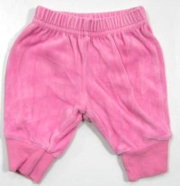 Růžové sametové kalhoty zn. Baby Mac vel. 50 cm