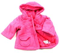 Světlerůžový fleecový zateplený kabát zn. M&S