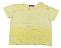 Žluté květované tričko zn. Mexx