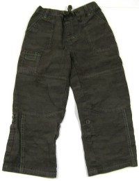 Hnědé army plátěné rolovací kalhoty s opičkou zn. M&Co